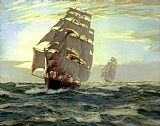 Montague Dawson Canvas Paintings - The Flying Cloud